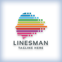 Lines Man Logo