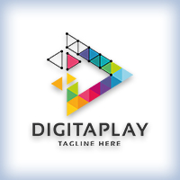 Digital Media Play Logo
