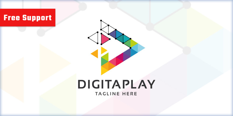 Digital Media Play Logo