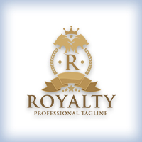 Royalty Crest Letter R Logo