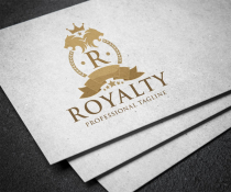 Royalty Crest Letter R Logo Screenshot 1