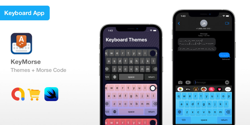 KeyMorse - SwiftUI Custom Keyboard Themes