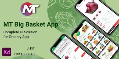 MT BigBasket - Complete UI Kit For Adobe XD