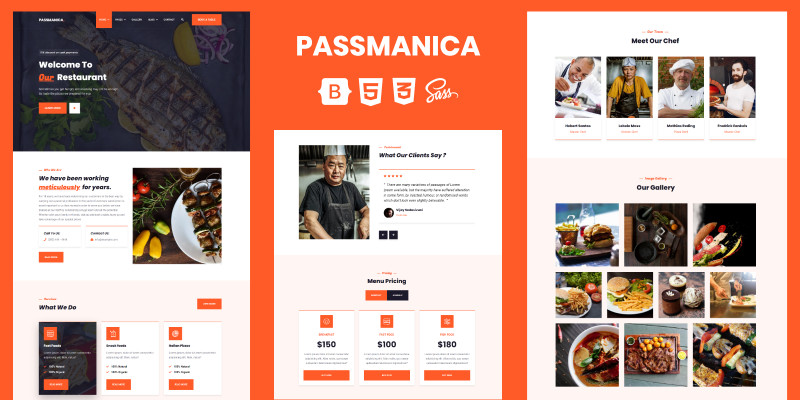 Passmanica - Restaurant HTML Template