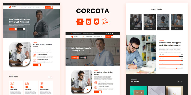 Corcota - Business Corporate HTML Template
