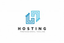 Hosting H Letter Tech Logo Screenshot 1