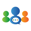Social Chat Communication Logo Design