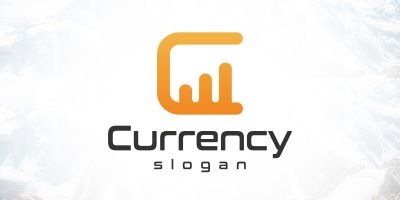 Letter C Currency Logo Design with App Icon