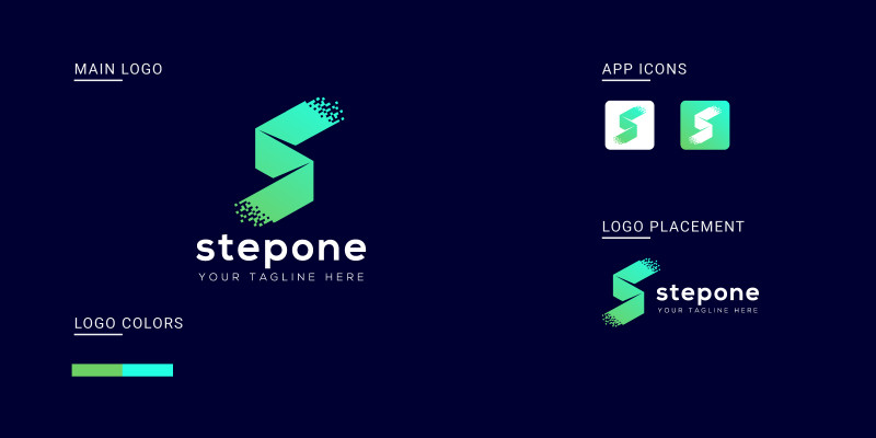 Digital S Vector Logo Design