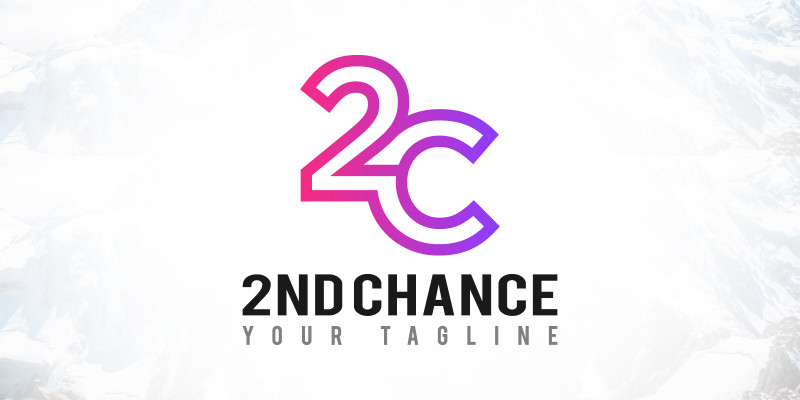 2nd Chance - Number Letter 2C Success Logo Design