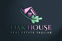Oak House Green Real Estate Logo Design Screenshot 1