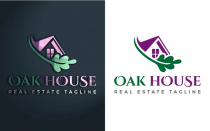 Oak House Green Real Estate Logo Design Screenshot 3