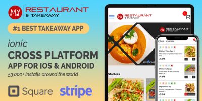 Takeaway Restaurant Food Delivery Ionic App