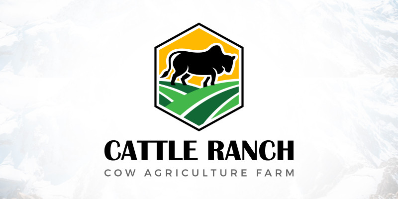 Cow Cattle Logo Design