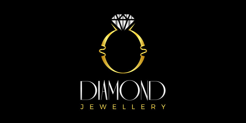 Diamond Ring Jewelry Logo Design