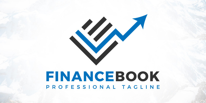 Minimal Finance Book - Accounting Financial Logo