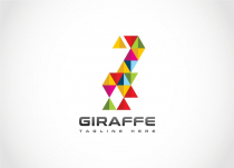 Colorful Funny Animal - Giraffe Logo Design Screenshot 3