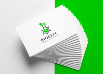 Science Natural Bio Cell Lab Logo Design Screenshot 2
