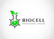Science Natural Bio Cell Lab Logo Design Screenshot 4