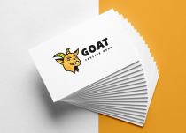 Cool Funny Animal Head - Smiling Goat Logo Design Screenshot 2