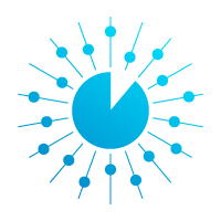 Modern Data Graph Visual Monitoring Logo Design