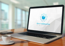 Modern Data Graph Visual Monitoring Logo Design Screenshot 2