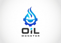 Automotive Monster Gear Oil and Gas Logo Design Screenshot 1