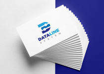 Creative Letter D Data Line Technology Logo Design Screenshot 1