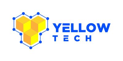 Letter Y Yellow Hexagonal Technology Logo Design