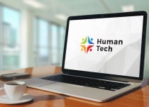 Creative Colorful Human Technology Logo Design Screenshot 2