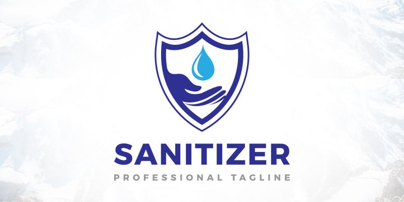 Virus Protection Hand Wash Sanitizer Logo Design