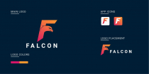 Falcon Letter F Logo Design Screenshot 1