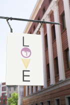 Love Ice Cream Creative Logotype Screenshot 1