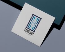 Blue Logo Template with H Letter Screenshot 2