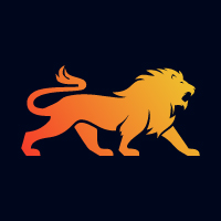 Lion Stronger Vector Logo Design