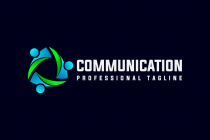 Abstract Social Communication Leader Logo Design Screenshot 1