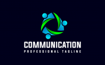 Abstract Social Communication Leader Logo Design Screenshot 3