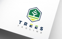 Minimal Green Trees Agriculture Environment Logo Screenshot 3