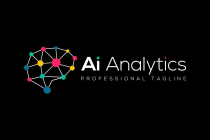 Ai Artificial intelligence Analytics Brain Logo Screenshot 1