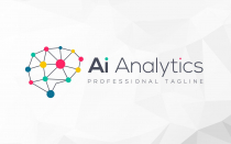 Ai Artificial intelligence Analytics Brain Logo Screenshot 3