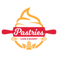 Restaurant Food Pastry Cake and Bakery Logo Design