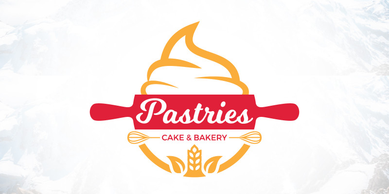 Restaurant Food Pastry Cake and Bakery Logo Design