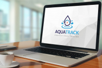 Aqua Supervision Water Track Logo Design Screenshot 2