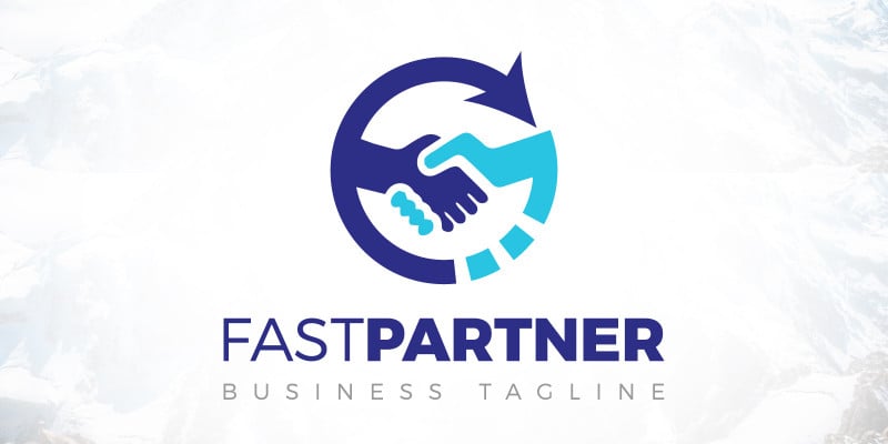 FastPartner Business Deal Logo Design