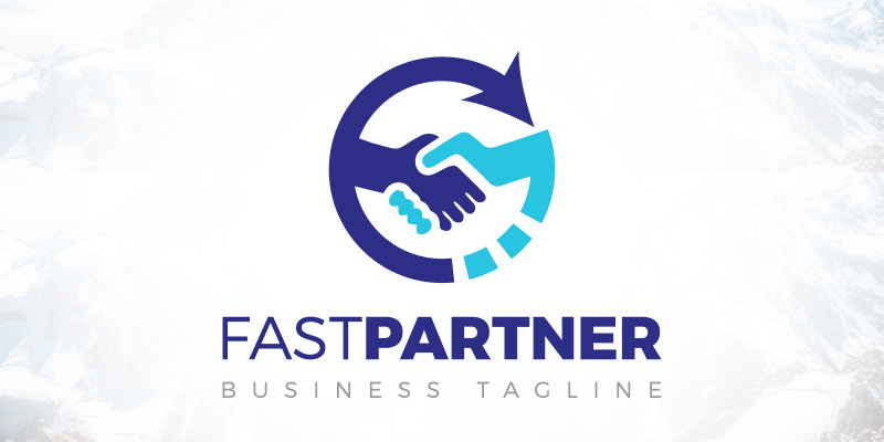 FastPartner Business Deal Logo Design