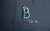 Letter B Beauty Technology Logo Design Screenshot 4