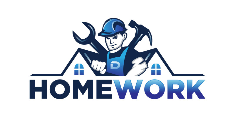 Home House Repair Build Handyman Logo Design
