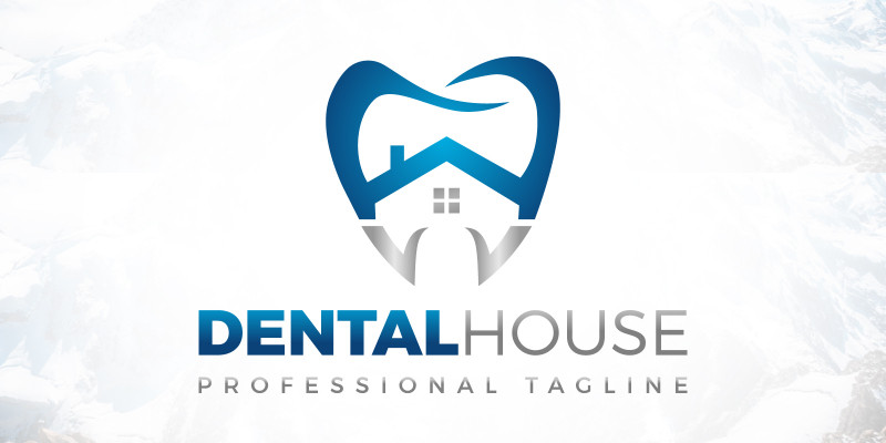 Dental Care House Logo Design