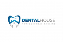 Dental Care House Logo Design Screenshot 1