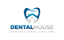 Dental Care House Logo Design Screenshot 3